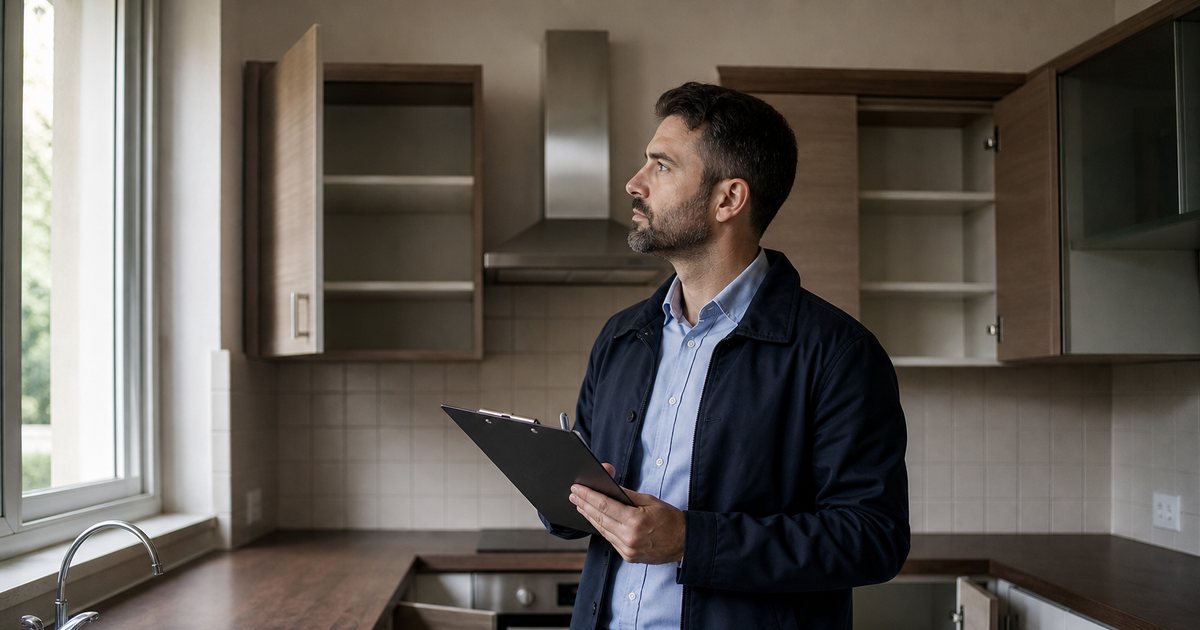 What should a move-out inspection checklist include for a typical rental apartment?