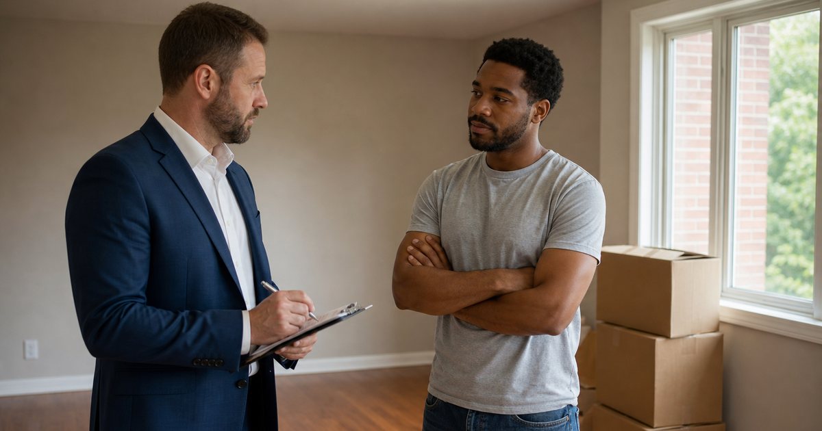 What should a landlord do when a tenant refuses to sign the move-in inspection report?