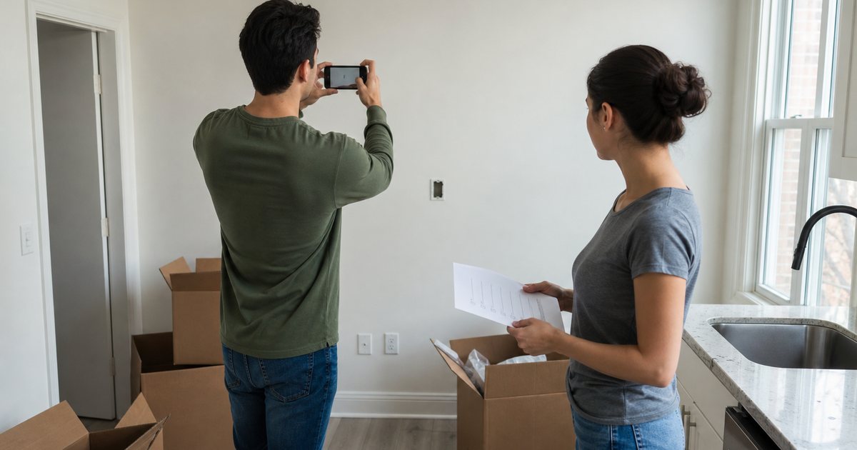 When should a landlord accept tenant self-inspection photos instead of an in-person walkthrough?